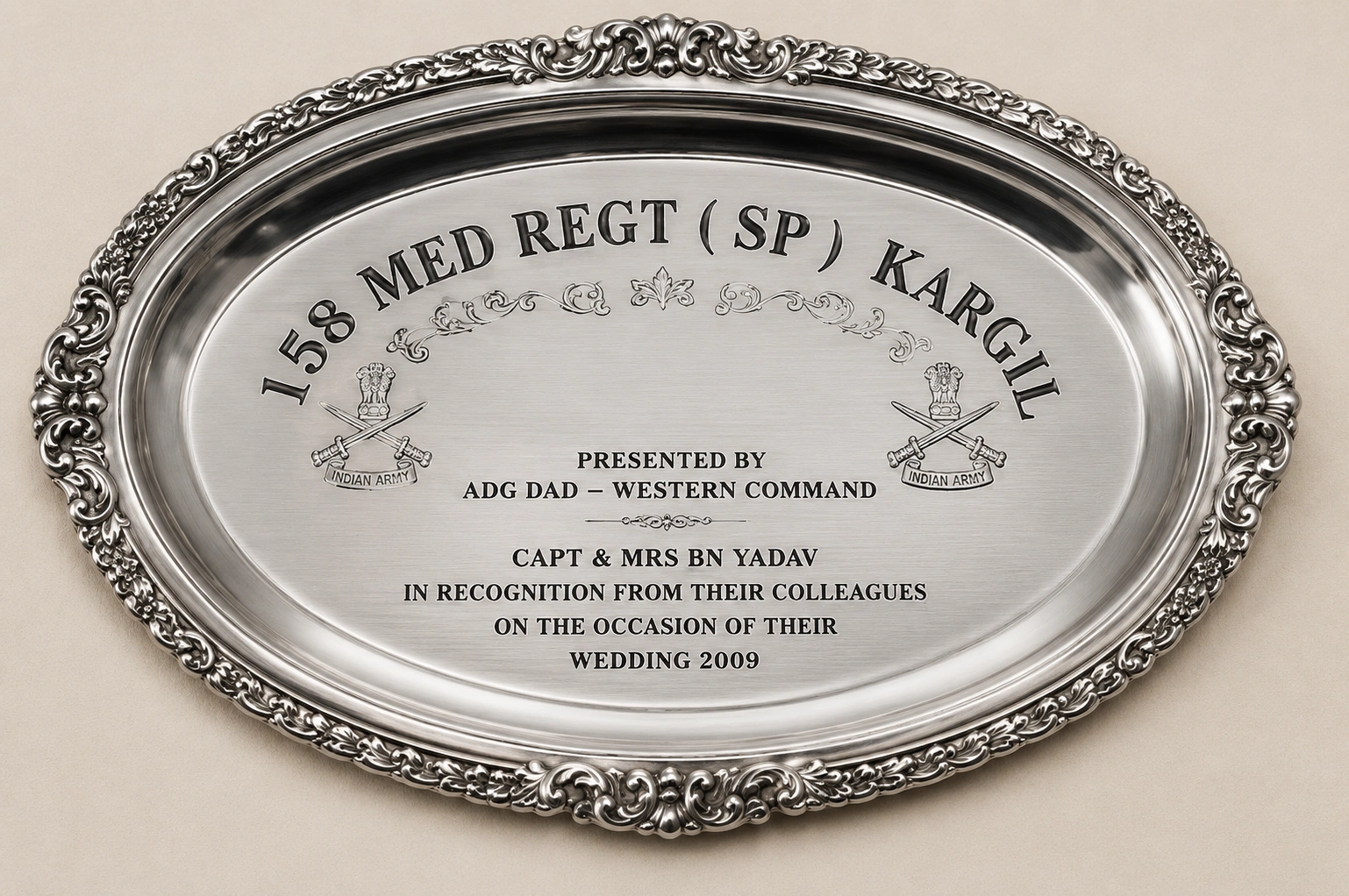Silver Recognition Plaque